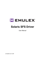 Emulex Solaris SFS Driver LP1150-F4 User manual