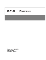 Eaton POWERWARE 9315 User manual