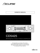 Eclipse - Fujitsu Ten CD5425 User manual