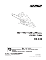 Echo Chainsaw CS-352 User manual