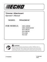 Echo SRM-261SB User manual