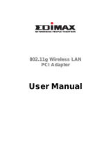 Edimax Network Card 802.11g User manual