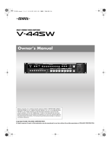 Edirol Switch V-44SW E1 User manual