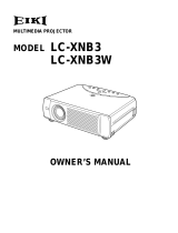 Eiki LC-XNB3W User manual