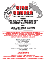 King Kooker Gas Grill OUTDOOR COOKERS User manual