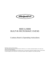Hotpoint Microwave Oven 6665, 6666 User manual