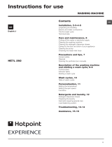 Hotpoint Washer/Dryer HE7L 292 User manual