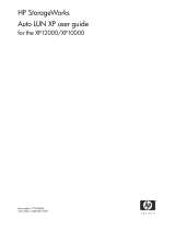 HP (Hewlett-Packard) XP12000 User manual