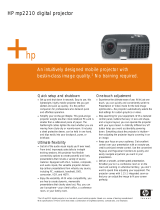 HP (Hewlett-Packard) Projector mp2210 User manual