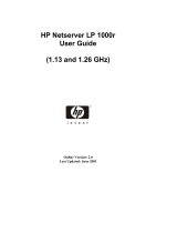 HP (Hewlett-Packard) LP 1000r User manual