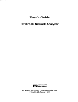 HP (Hewlett-Packard) HP 8753E User manual