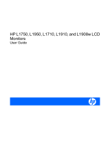 HP (Hewlett-Packard) L1750 17-inch LCD Monitor User manual