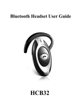 Huey Chiao Bluetooth Headset HCS32 User manual
