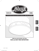 Hunter,R.F Ventilation Hood 83005 User manual