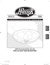 Hunter Fan 82006 User manual