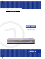 Humax DVR PVR-8000T User manual