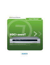 Humax Stereo Receiver HDCI-2000T User manual