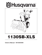 Husqvarna Snow Blower 1130SB-XLS User manual