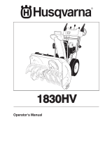 Husqvarna 1830HV User manual