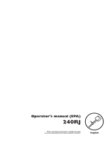 Husqvarna 240RJ User manual