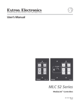 Extron electronic Home Theater Server MLC 52 User manual