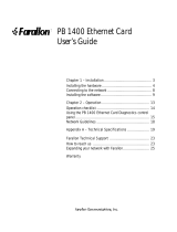 Farallon CommunicationsNetwork Card PB 1400