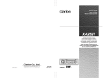 Clarion XAZ611 User manual
