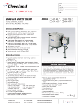 Cleveland Range KDL-150-T User manual