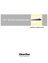ClearOne comm Musical Instrument XAPTM 800 User manual