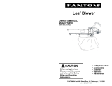 Fantom Vacuum LEAF BLOWER PT205H User manual
