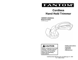 Fantom Vacuum Trimmer PT194H User manual