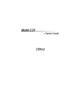 Clifford Automobile Alarm 2.2X User manual