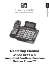 ClearSounds Amplified Phone A1600 User manual