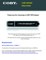 COBY electronic MP-C885 - 1 GB Digital Player User manual