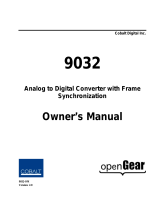 Cobalt Digital Inc 9032-SD User manual