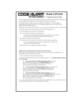 Code Alarm CATX1WAY User manual