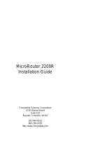 Compatible Systems Network Router 2200R User manual