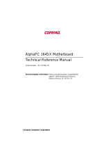 Compaq AlphaPC 164SX DIGITAL UNIX User manual