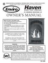 Enviro Haven Direct Vent Fireplace User manual
