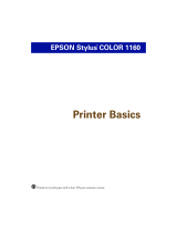 Epson 1160 User manual