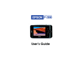 Epson P-2000 - Multimedia Storage Viewer User manual