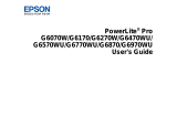 Epson Projector Accessories G6270W User manual
