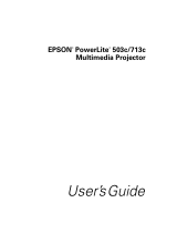 Epson Speaker 713c User manual