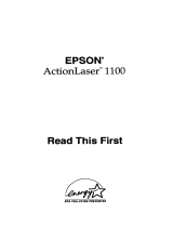 Epson Printer 1100 User manual