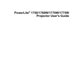 Epson Epson PowerLite 1775W User manual