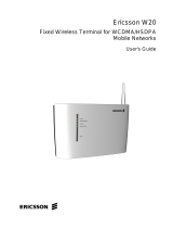 Ericsson W20 User manual