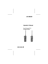 Ericsson Portable Radio LBI-38823D User manual