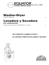 Equator Washer/Dryer EZ 2512 CEE User manual