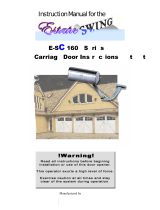 Estate Garage Door Opener Swing E-SC 1600 User manual