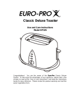 Euro-Pro Toaster EP325 User manual